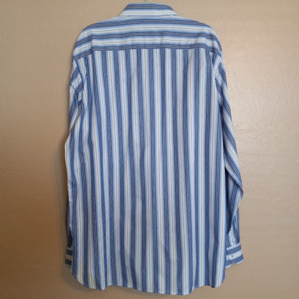 Bugatchi Striped Button Down Dress Shirt - Picture 3 of 7